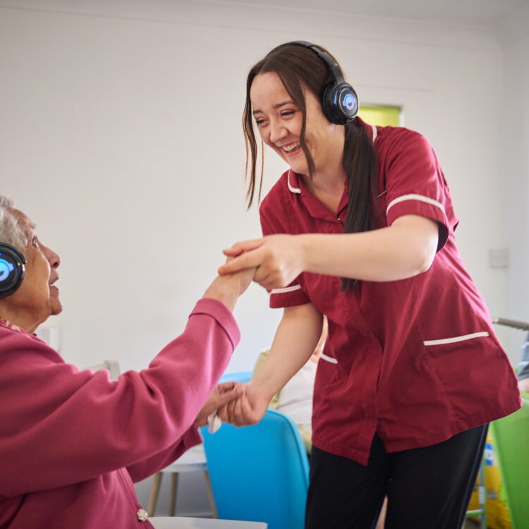 Jade and Jess @ Badgers Wood Care Home, Norwich