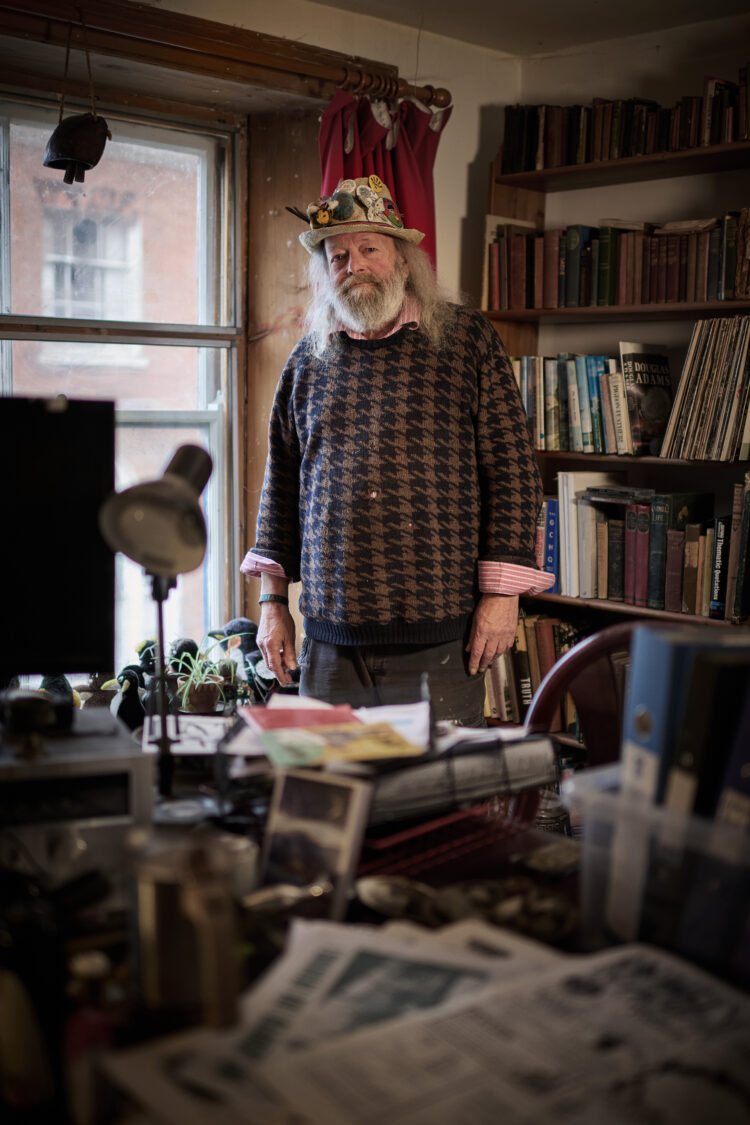 John Ellerby, Portrait of him in his flat, High Street, Lowestoft